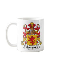 Champagne Family Crest mugs