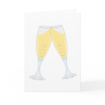 champagne-glass cards by zweddings champagne-glass cards