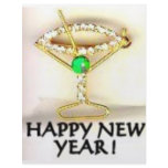 CHAMPAGNE GLASS RHINESTONE PIN letterhead