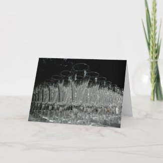 Champagne Glasses Card card