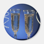 Champagne Glasses Fridge Magnet