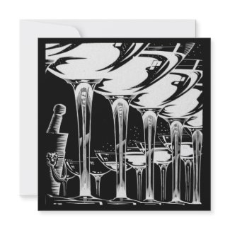 Champagne Glasses invitation