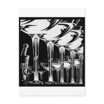 Champagne Glasses postcards