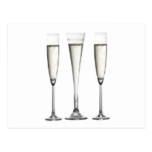Champagne Glasses Postcards