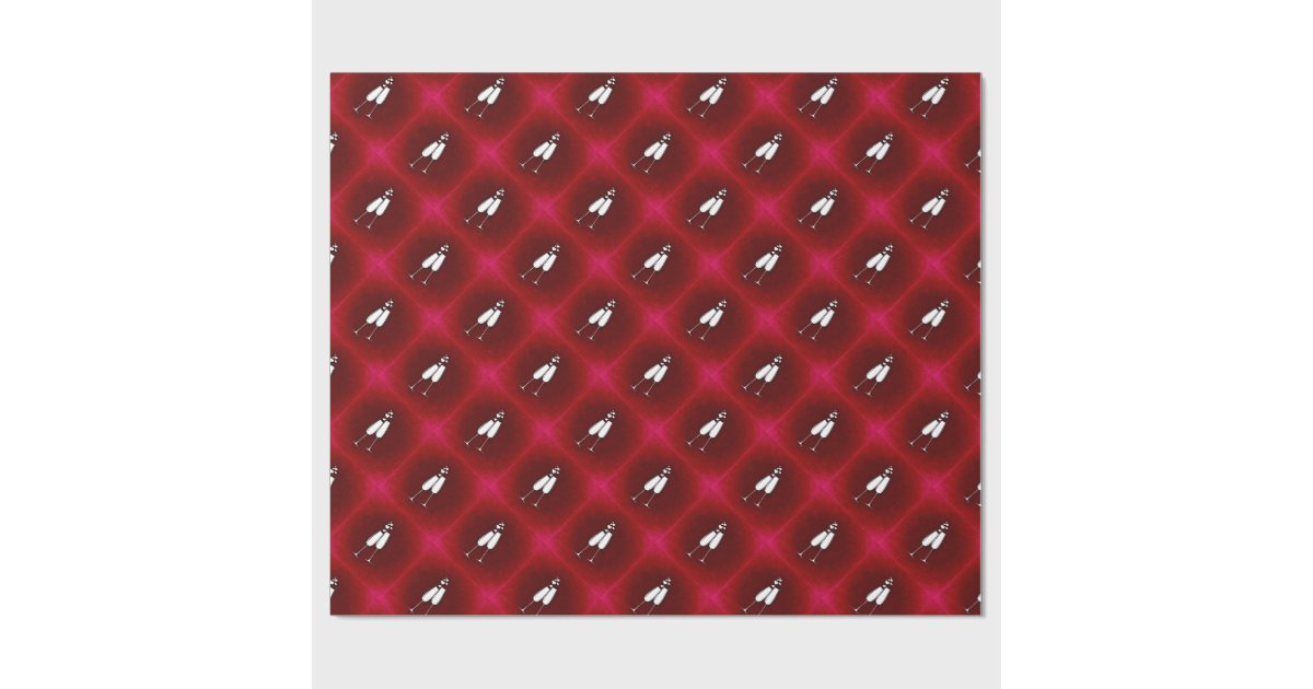 Champagne Glasses Wrapping Paper Zazzle