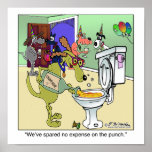 Champagne in the Toilet Print