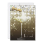 Champagne New Years Eve Party Invitations
