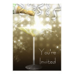 Champagne New Years Eve Party Invitations