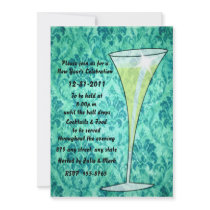 Champagne New Year's Invitation