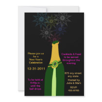 Champagne New Year's Invitation