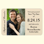 Champagne Photo Magnet Wedding Save the Date magnets