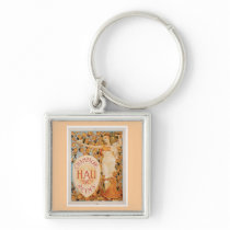 Champagne Reims Vintage Wine Drink Ad Art Keychain