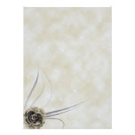 Champagne Roses Wedding Invitation
