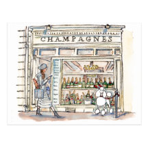 CHAMPAGNE SAINT SULPICE POST CARD