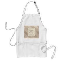 Champagne Satin Ribbons Apron