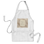Champagne Satin Ribbons Apron