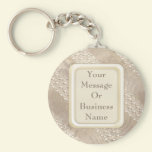 Champagne Satin Ribbons keychains