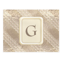 Champagne Satin Ribbons Postcard