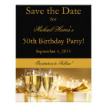 Champagne Save the Date Invitation invitations
