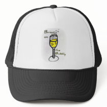 champagne sketch Bring on the Bubbly Hat