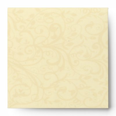 Champagne Swirl Envelope (Square)