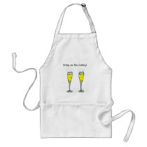 CHAMPAGNE TOAST "BRING ON THE BUBBLY" APRON
