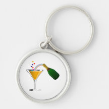 Champagne Toast Keychain
