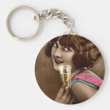 Champagne Toast Keychain