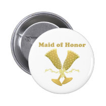 Champagne Toast Maid of Honor Gift buttons