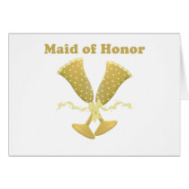 Champagne Toast Maid of Honor Gift cards