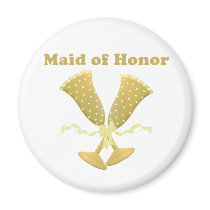 Champagne Toast Maid of Honor Gift magnets
