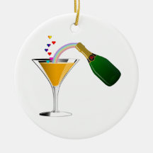 Champagne Toast Ornament