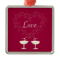 Champagne Toast Ornament ornaments