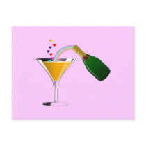 Champagne Toast Post Cards