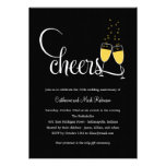 Champagne Toast Wedding Anniversary Invitation invitations