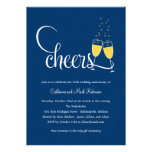 Champagne Toast Wedding Anniversary Invitation invitations