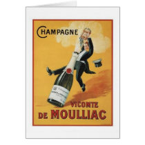 Champagne Viconte De Mouillac Greeting Card