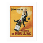Champagne Viconte De Mouillac Postcards