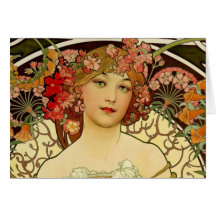 Champagne Woman 1897 - F. Champenois Imprimeur Cards