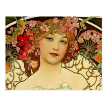 Champagne Woman 1897 - F. Champenois Imprimeur Postcards