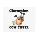 Champion Cow Tipper postcards by doonidesigns Champion Cow Tipper postcards