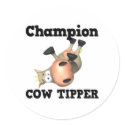 Champion Cow Tipper stickers by doonidesigns Champion Cow Tipper stickers