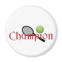 CHAMPION TENNINS PLAYER magnets by sportsstuff CHAMPION TENNINS PLAYER magnets