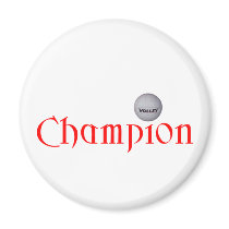 CHAMPION VOLLEYBALL magnets by sportsstuff CHAMPION VOLLEYBALL magnets