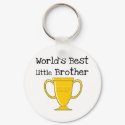 Champion World's Best Little Brother keychains