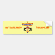 Champions 2010 Oranje Netherlands Soccer Bumper Stickers
