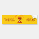 Champions Europa Spain gear for España fans Bumper Stickers