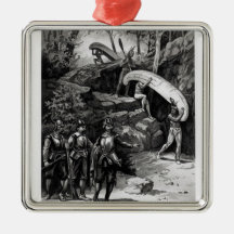 Champlain Exploring the Canadian Wilderness Ornaments