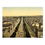 Champs Elysees, an avenue, Paris, France classic P Post Card