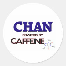 Chan powered by caffeine stickers